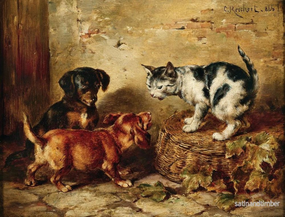 Reproduktion av målningen Le Maître de la Maison - Carl Reichert - Bild 2