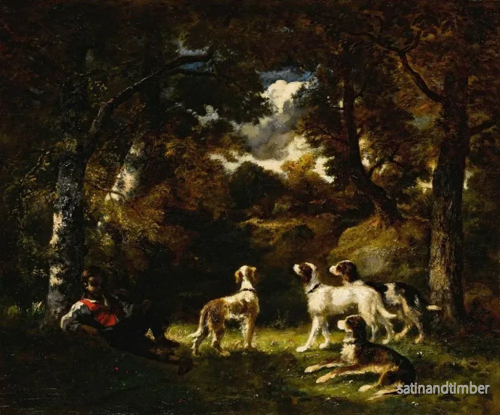 Reproduktion av målningen Repos de la chasse - Narcisse Virgile Diaz de la Peña - Bild 2
