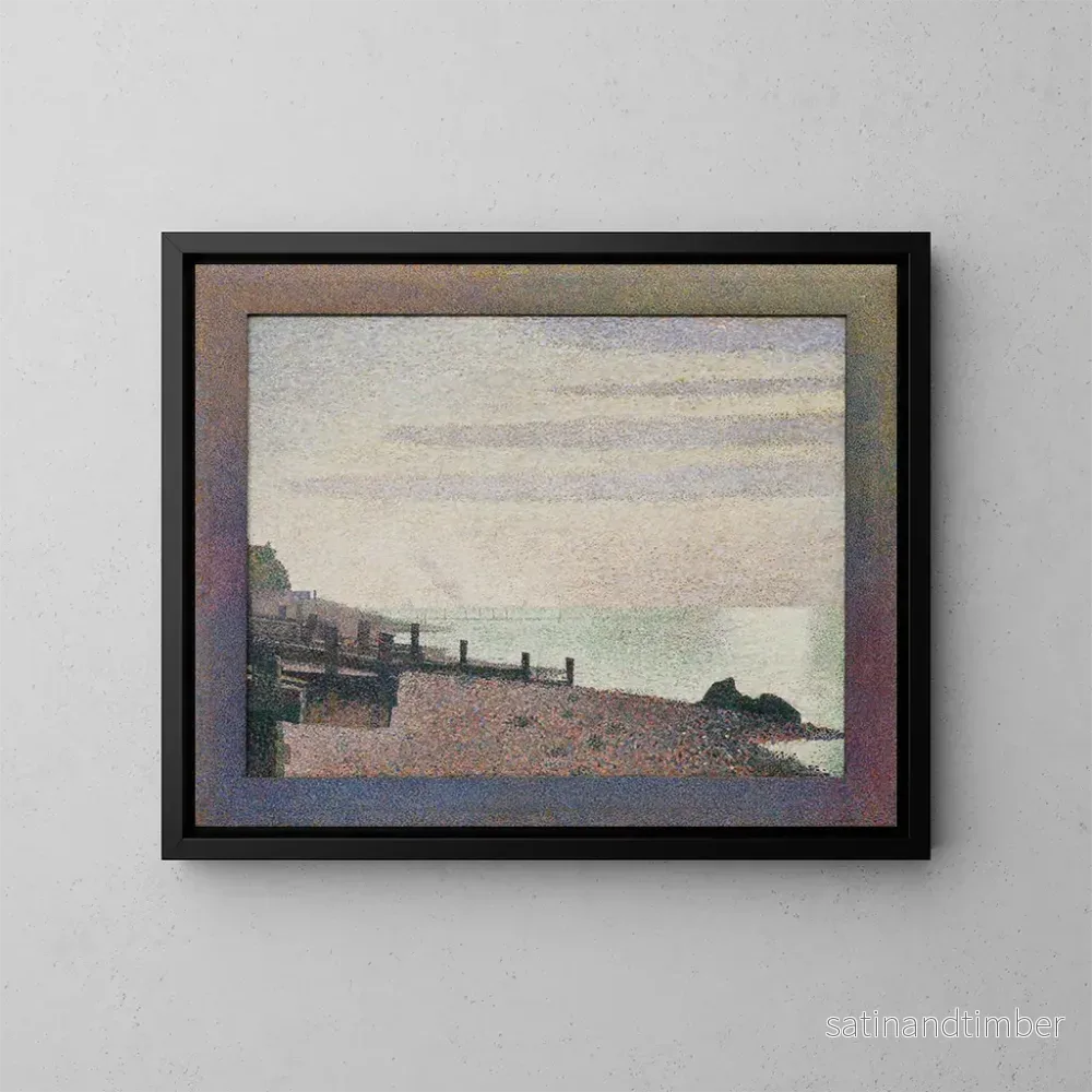Reproduktion av målningen Kväll i Honfleur - Georges Seurat