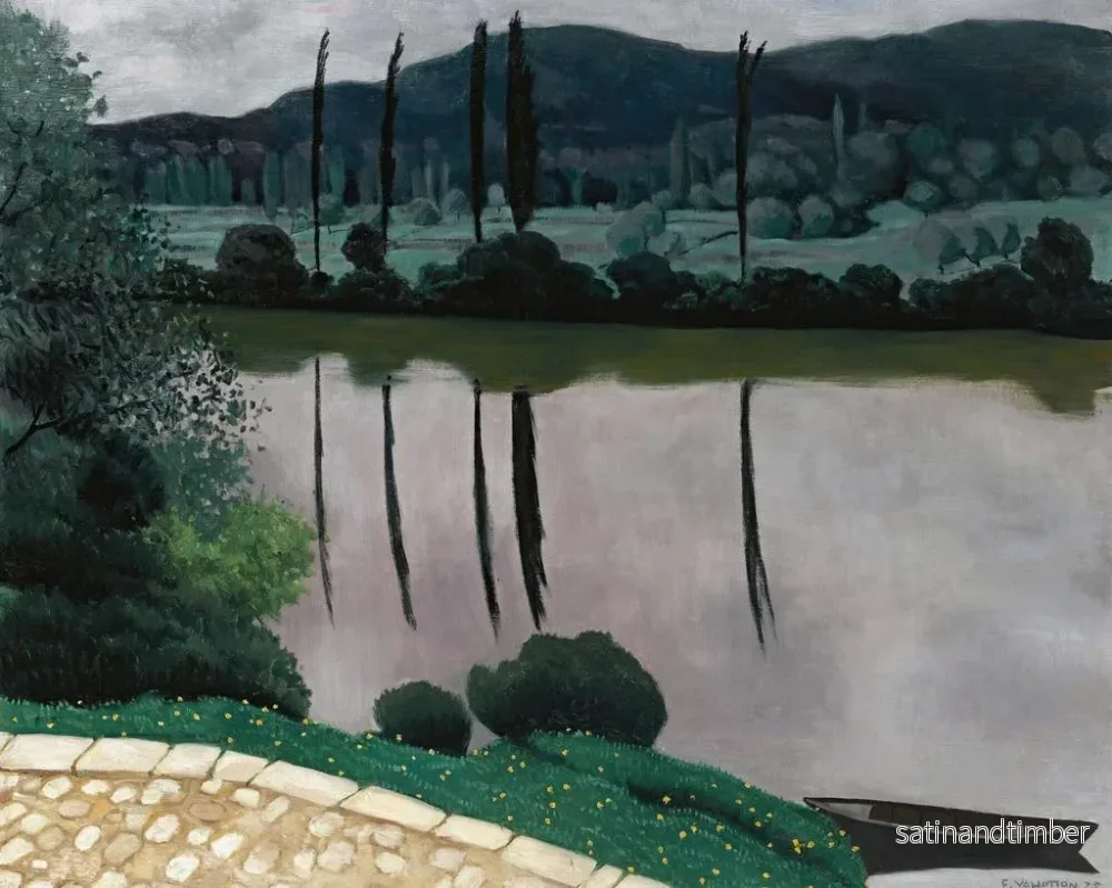 Reproduktion av målningen La Dordogne i Vitrac - Félix Vallotton - Bild 2