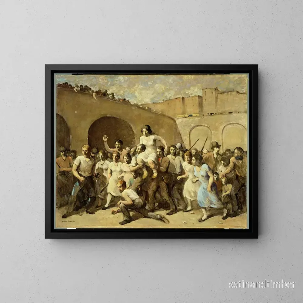 Reproduktion av målningen La graine de la révolution - Robert Spencer