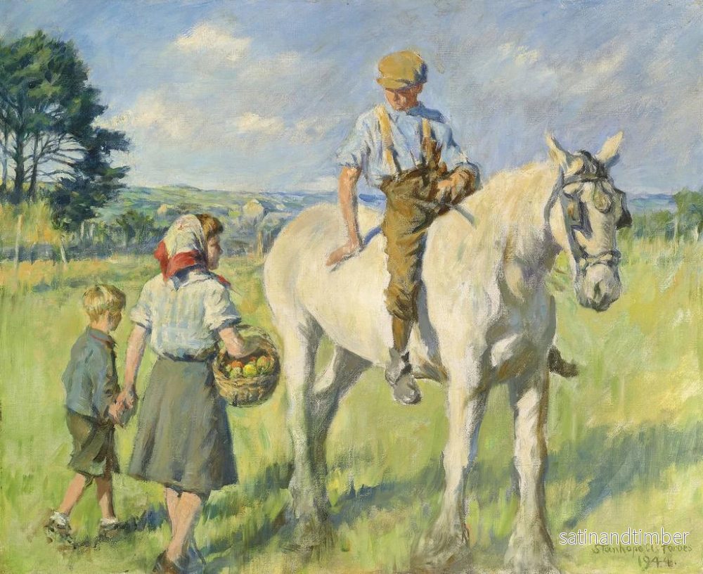 Reproduktion av målningen Den unge bondegårdsflickan - Stanhope Alexander Forbes - Bild 2