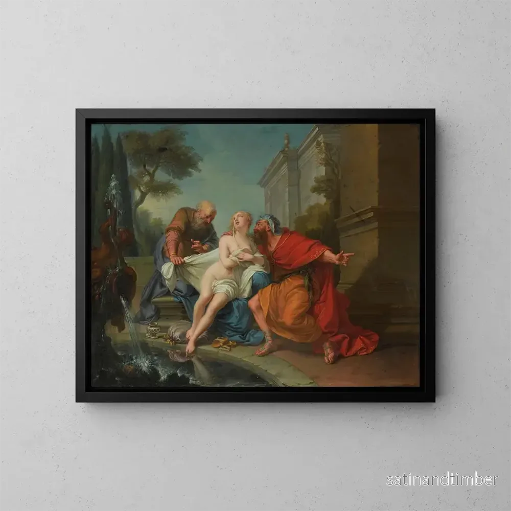 Reproduktion av målningen Suzanne och de äldre - Jean-Baptiste van Loo