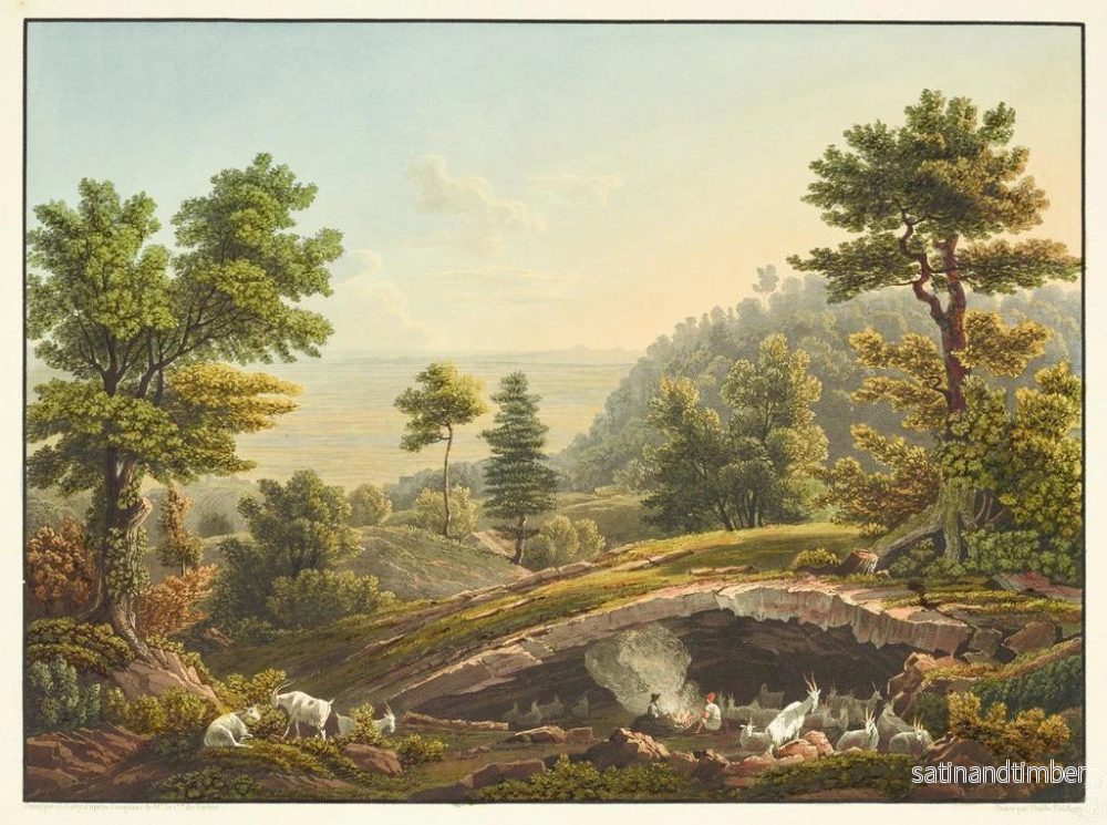 Reproduktion av målningen Vue av en scen med herdar i Jura - Gabriel Lory den Yngre - Bild 2