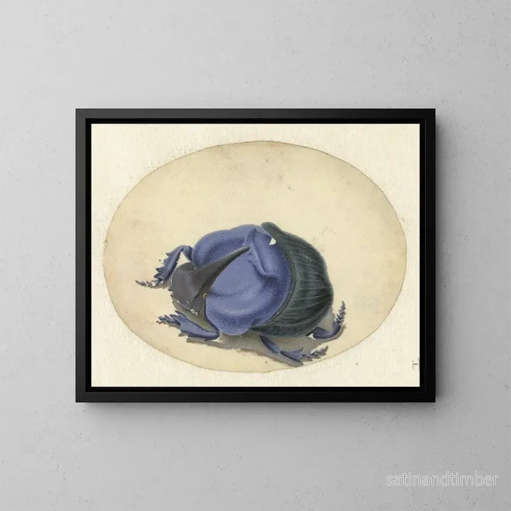 Reproduktion av målningen Scarabée bleu - Jan Augustin van der Goes