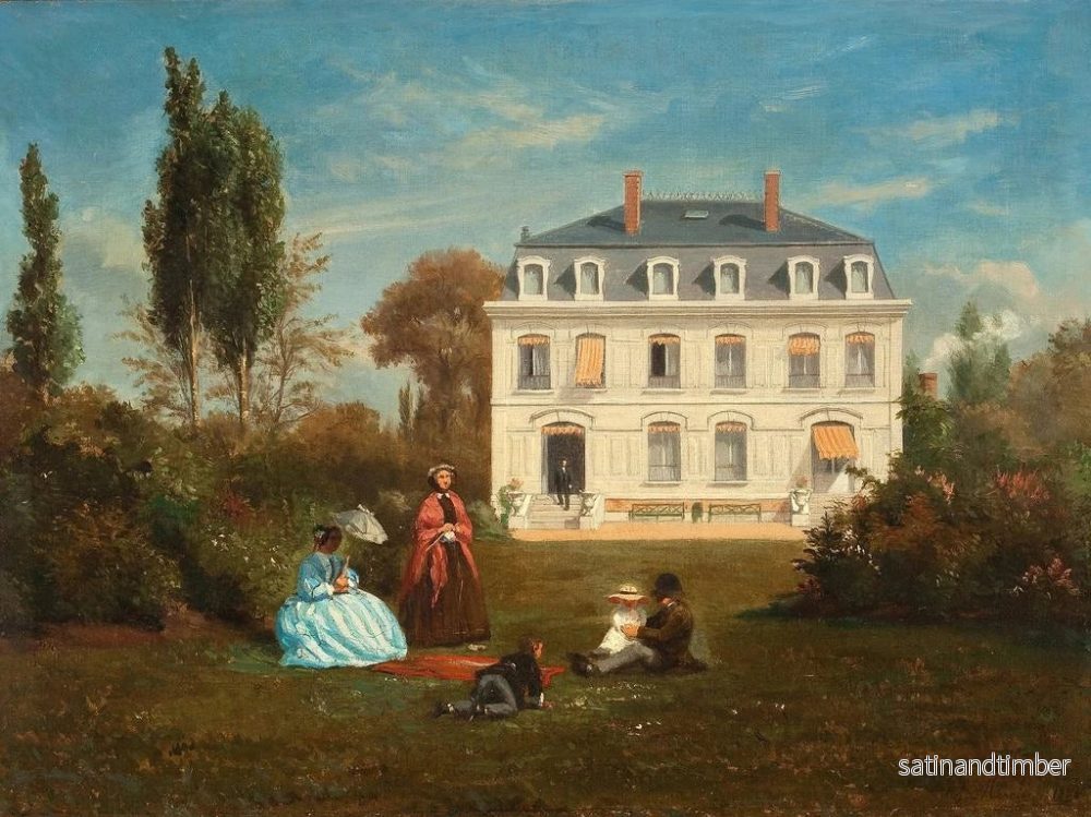 Reproduktion av målningen I trädgården - Charles Jean Mercier - Bild 2
