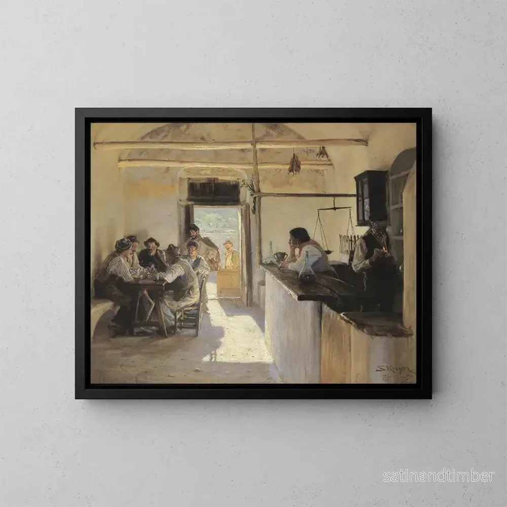 Reproduktion av målningen Osteria à Ravello - Peder Severin Krøyer