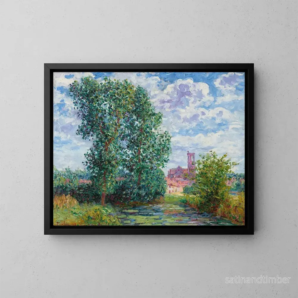 Reproduktion av målningen Effet de soleil par temps d'orage à Larchant - Francis Picabia