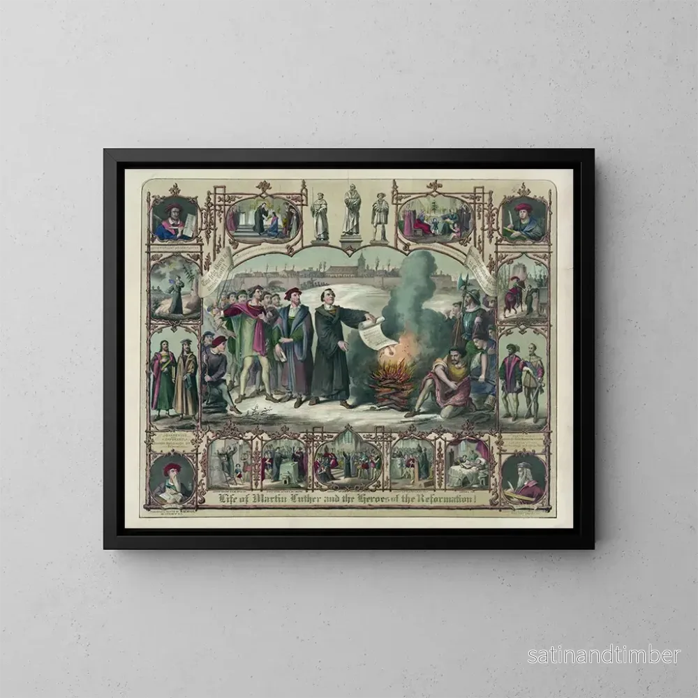 Reproduktion av målningen La vie de Martin Luther et des héros de la Réforme - Henry Jerome Schile