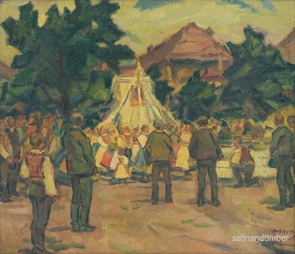 Reproduktion av målningen av bönemöte nära Pezinok - Gustav Mahler - Bild 2