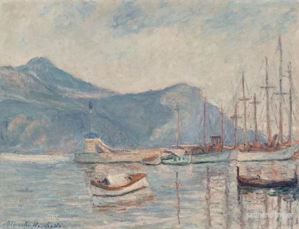 Reproduktion av målningen Les bateaux au port - Blanche Hoschedé-Monet - Bild 2