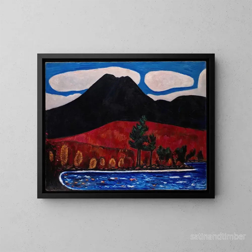 Reproduktion av målningen Mont Katahdin, Maine, höst - Marsden Hartley