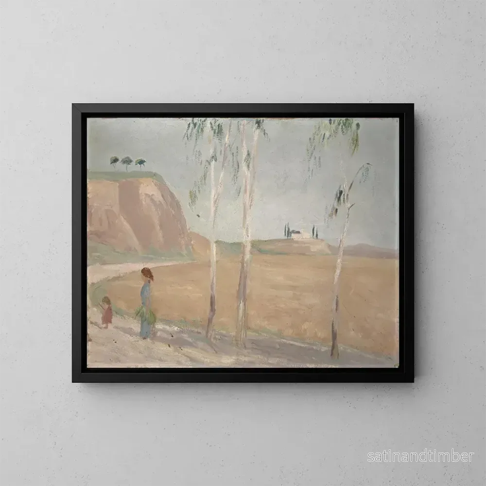 Reproduktion av målningen Landskapsromersk - Ernst Schiess