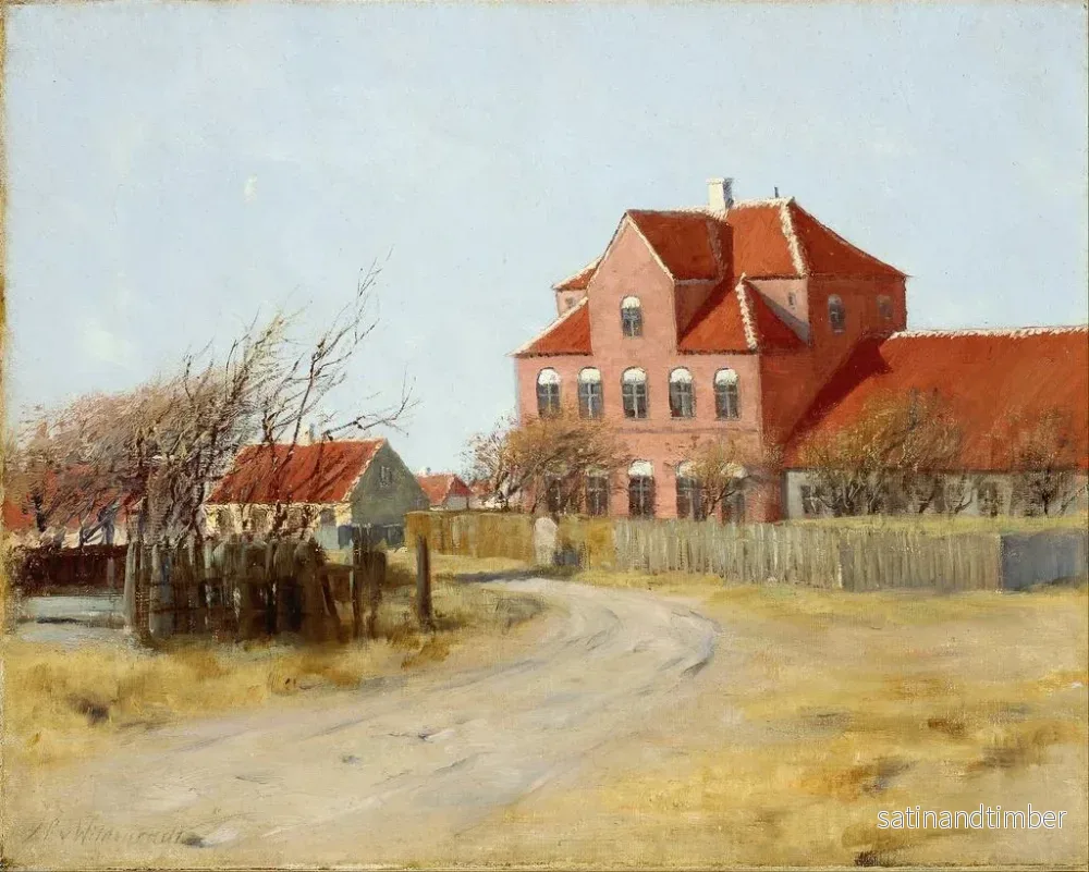 Reproduktion av målningen Längd: 60 cm, Höjd: 80 cm, Teknik: olja på duk, Ursprung: Danmark, År: 1920-talet, Konsttryck av Johan Peter von Wildenradt. - Bild 2
