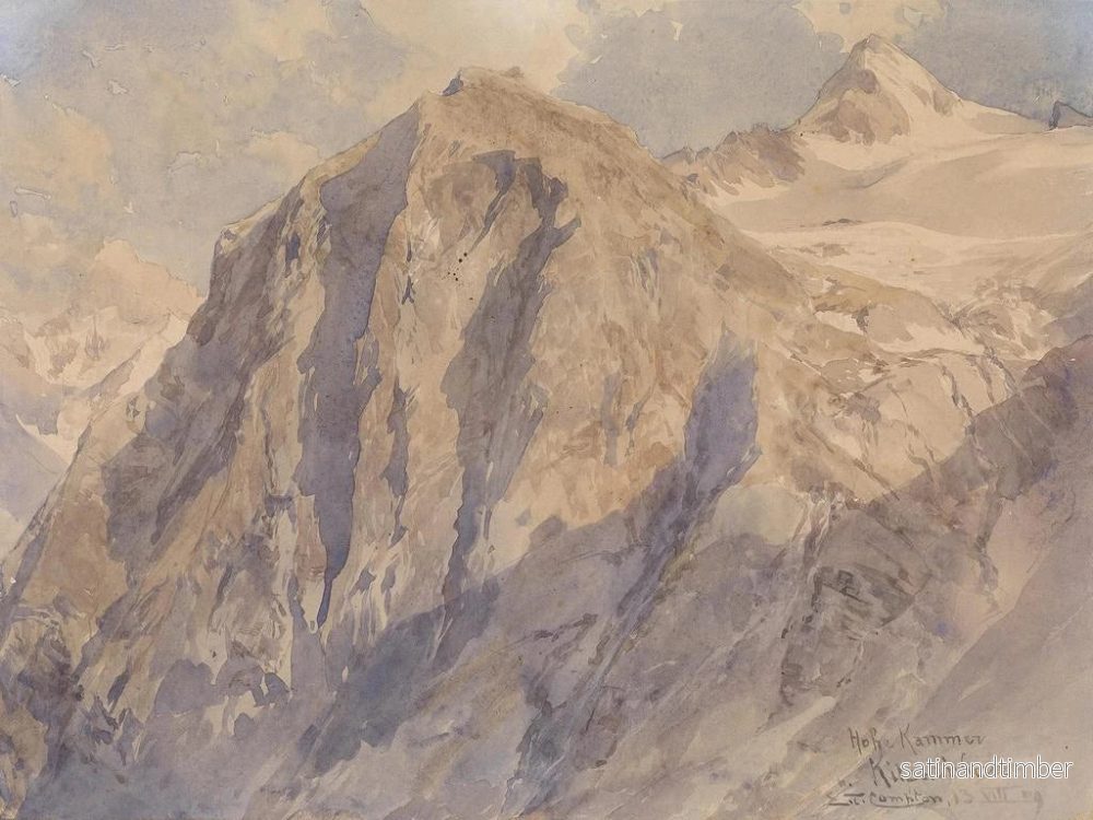 Reproduktion av målningen Chambre haute Kitzsteinhorn - Edward Theodore Compton - Bild 2