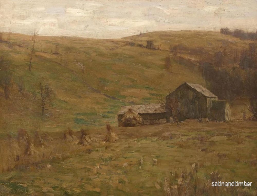Reproduktion av målningen Prairies vallonnées - William Langson Lathrop - Bild 2