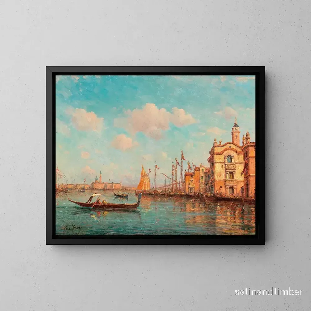 Reproduktion av målningen Venise, vy över San Giorgio Maggiore – Henry Malfroy Reproduktion av målningen Venise, vy över San Giorgio Maggiore – Henry Malfroy