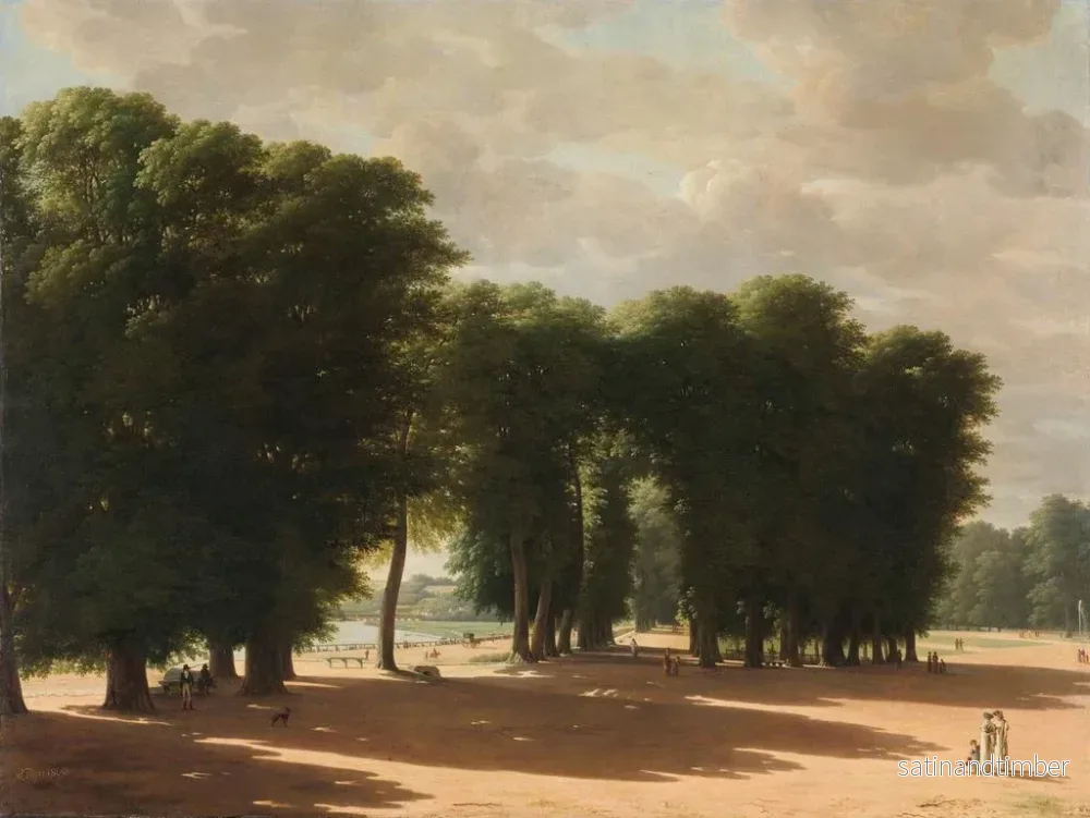 Reproduktion av målningen Längd: 60 cm x 80 cm, olja på duk, 1800-talet, konsttryck av L'Entrée du parc de Saint-Cloud à Paris - Pieter Rudolph Kleijn - Bild 2