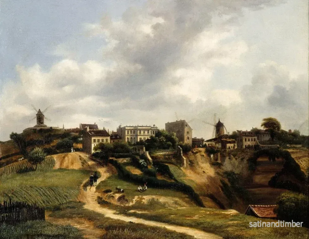 Reproduktion av målningen Vue de Montmartre - Paul Glon Villeneuve - Bild 2