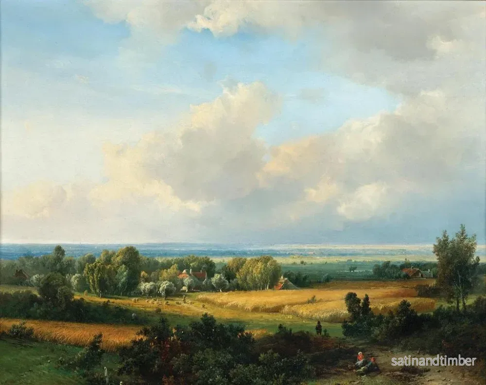 Reproduktion av målningen En stor sommarlandskap - Pieter Lodewijk Francisco Kluyver - Bild 2