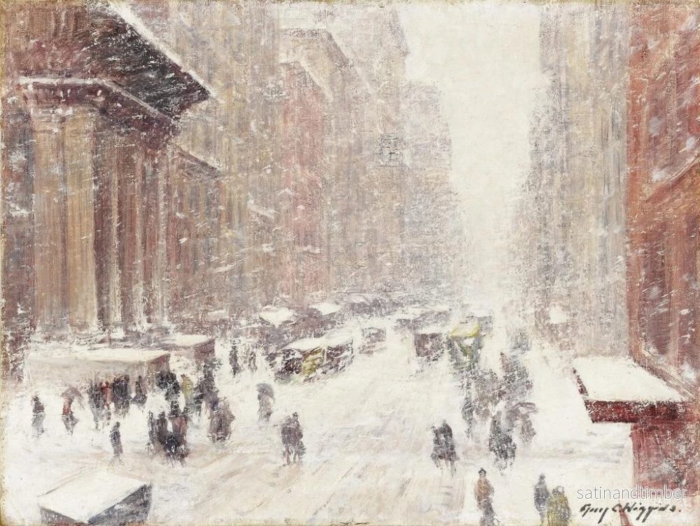 Reproduktion av målningen Snöstorm på avenue - Guy Carleton Wiggins - Bild 2