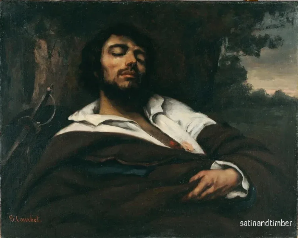 Reproduktion av målningen Le blessé - Gustave Courbet - Bild 2