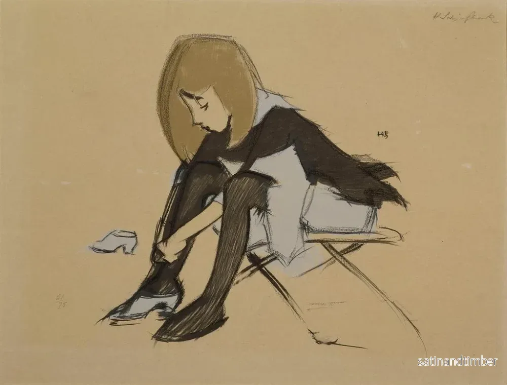 Reproduktion av målningen av siden i siden - Helene Schjerfbeck - Bild 2