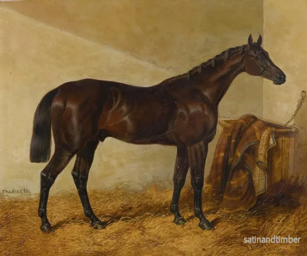 Reproduktion av målningen Charles XII, segrare i St Leger och Gold Cup i Doncaster - John Frederick Herring den äldre - Bild 2