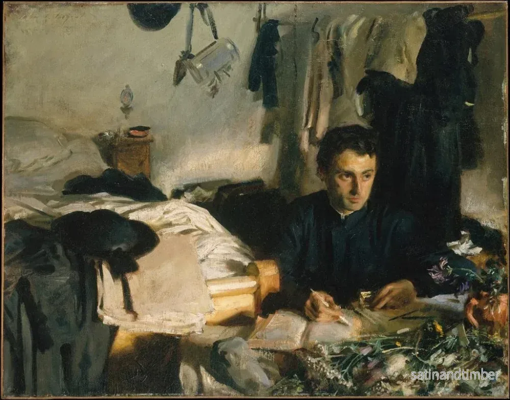 Reproduktion av målningen av Fader Sébastien - John Singer Sargent - Bild 2