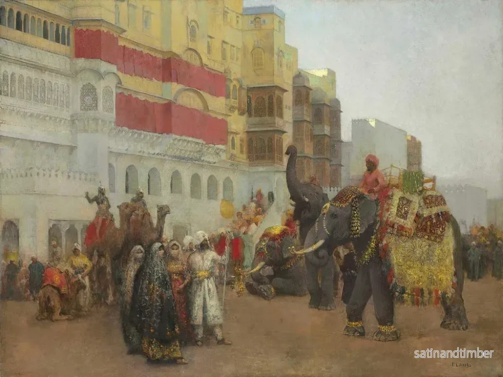 Reproduktion av målningen En festdag i Bekanir, Beluchistan - Edwin Lord Weeks - Bild 2