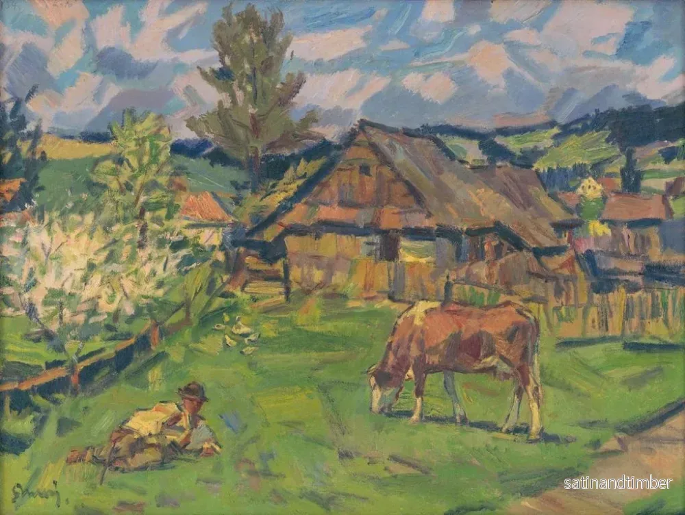 Reproduktion av målningen Vår i dagboken - Gustav Mahler - Bild 2