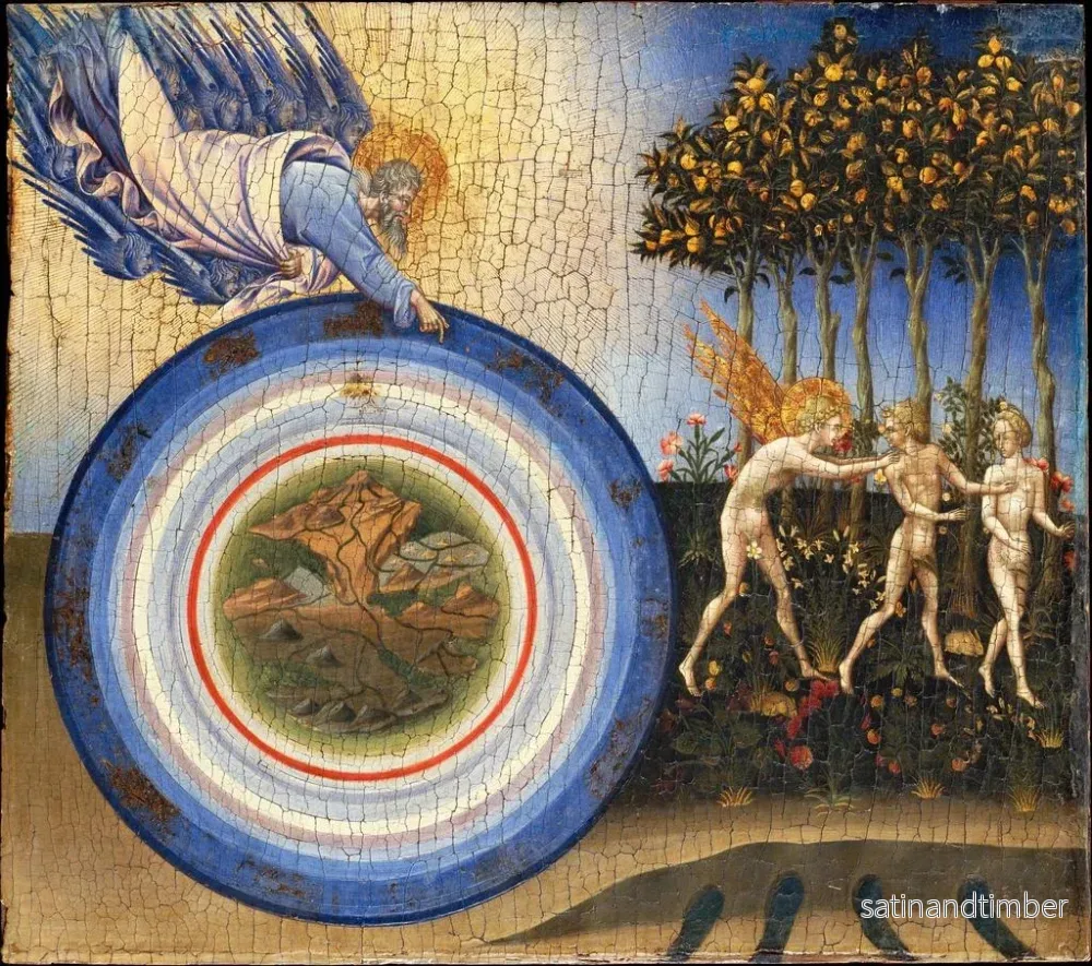 Reproduktion av målningen La Création du monde et l'Expulsion du paradis - Giovanni di Paolo - Bild 2
