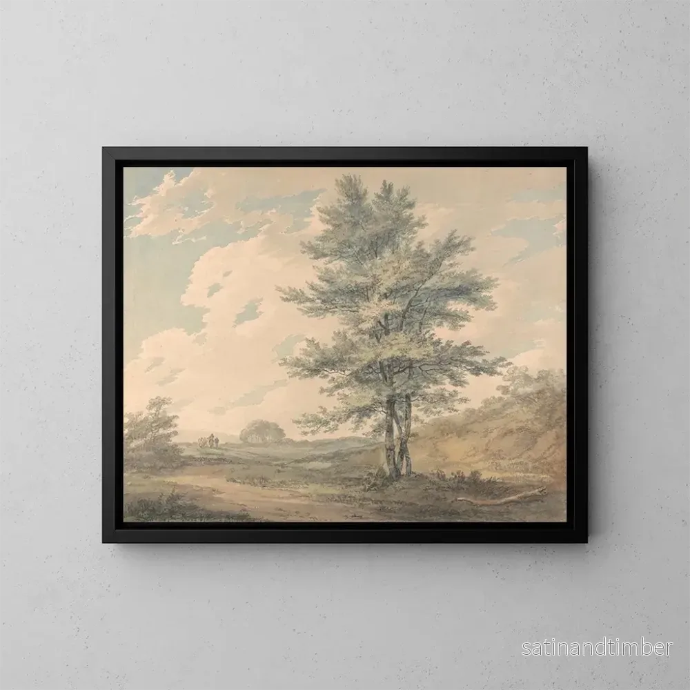 Reproduktion av målningen Landskap med träd och figurer – Joseph Mallord William Turner Reproduktion av målningen Landskap med träd och figurer – Joseph Mallord William Turner
