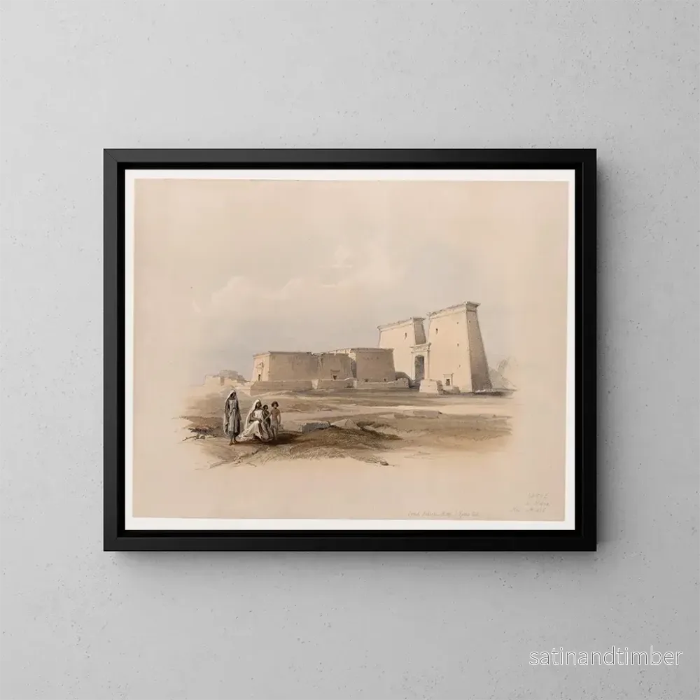 Reproduktion av målningen Dakke i Nubien, 14 november 1836 – David Roberts Reproduktion av målningen Dakke i Nubien, 14 november 1836 – David Roberts