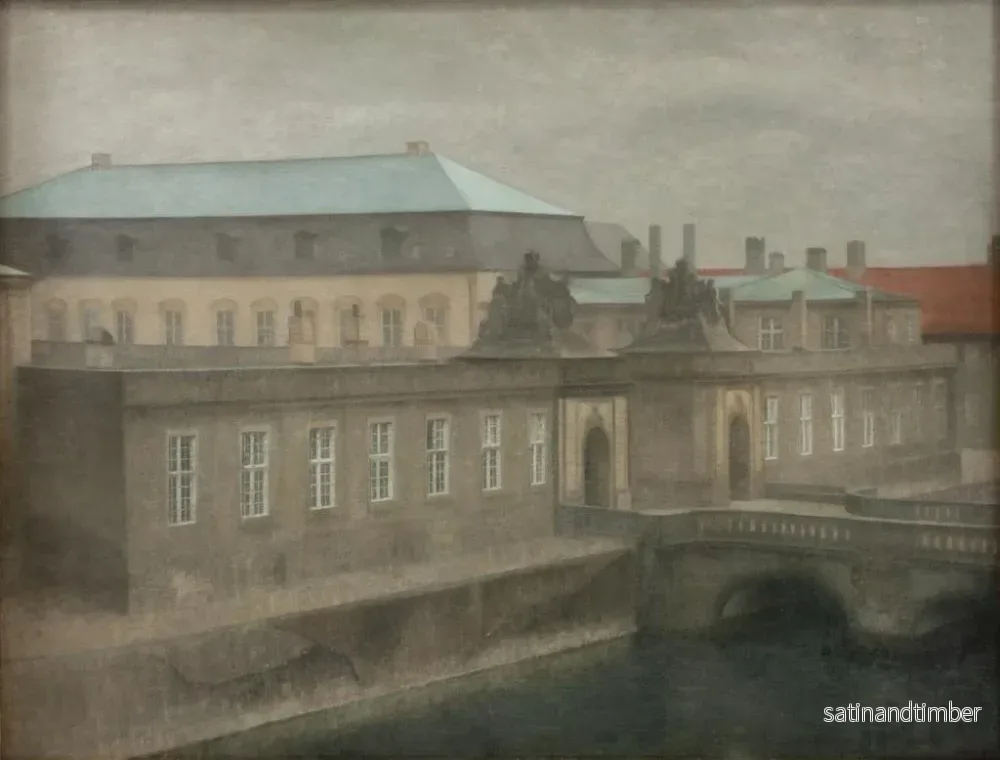 Reproduktion av målningen Vy över Christiansborgs slott i sen höst - Vilhelm Hammershøi - Bild 2