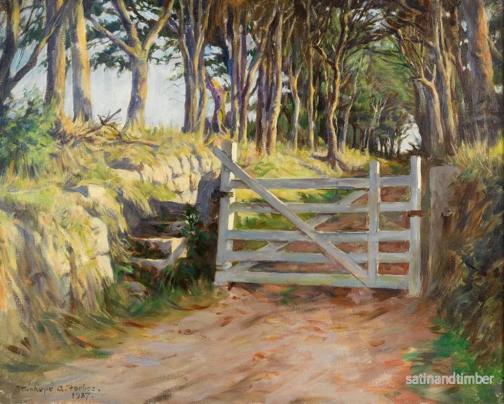 Reproduktion av målningen La porte blanche - Stanhope Alexander Forbes - Bild 2