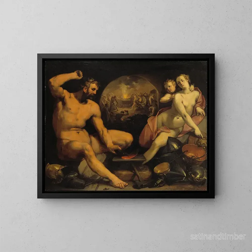 Reproduktion av målningen Venus och Vulcan - Cornelis Cornelisz van Haarlem