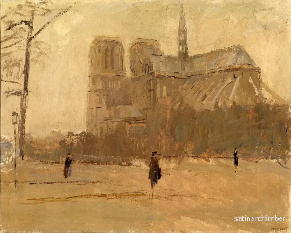 Reproduktion av målningen Notre-Dame nr I - Frank Edwin Scott - Bild 2