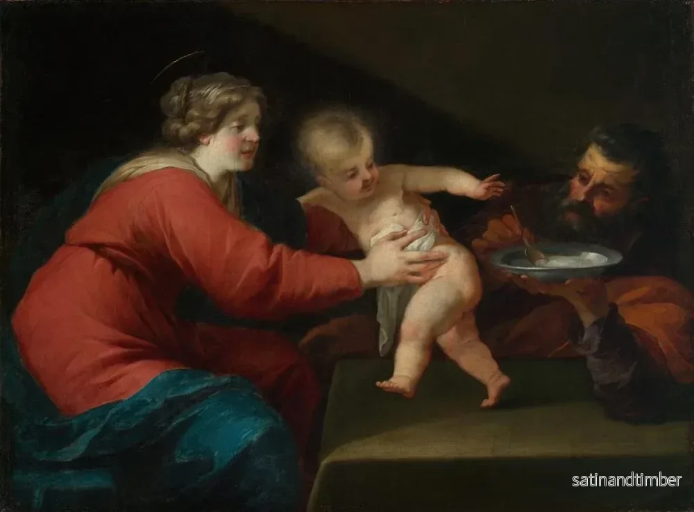 Reproduktion av målningen av den heliga familjen - Jacques Blanchard - Bild 2