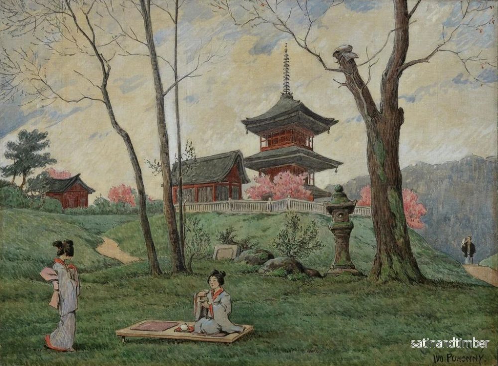 Reproduktion av målningen Landskap japanskt - Ivo Puhonny - Bild 2