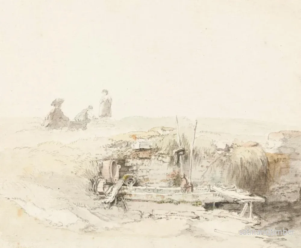 Reproduktion av målningen Fontaine de champ - Johann Ludwig Aberli - Bild 2