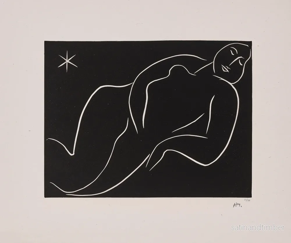 Reproduction de l’œuvre graphique Nu à l’étoile – Henri Matisse Reproduction de l’œuvre graphique Nu à l’étoile – Henri Matisse