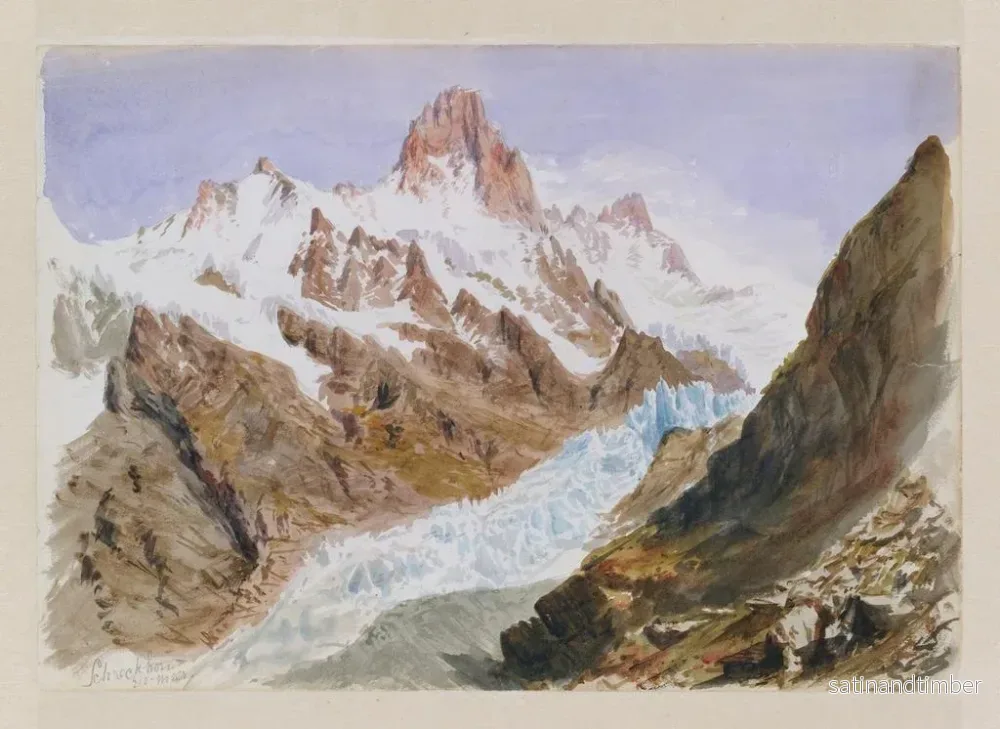 Reproduktion av målningen av vackra bergslandskaps akvareller - John Singer Sargent - Bild 2