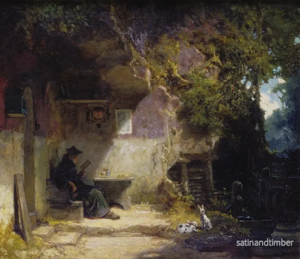 Reproduktion av målningen Le ermite devant sa retraite - Carl Spitzweg - Bild 2