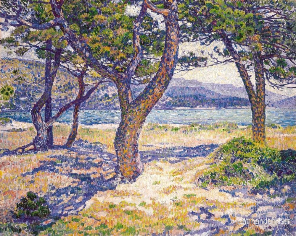 Reproduktion av målningen La Méditerranée à Le Lavandou - Theo van Rysselberghe - Bild 2