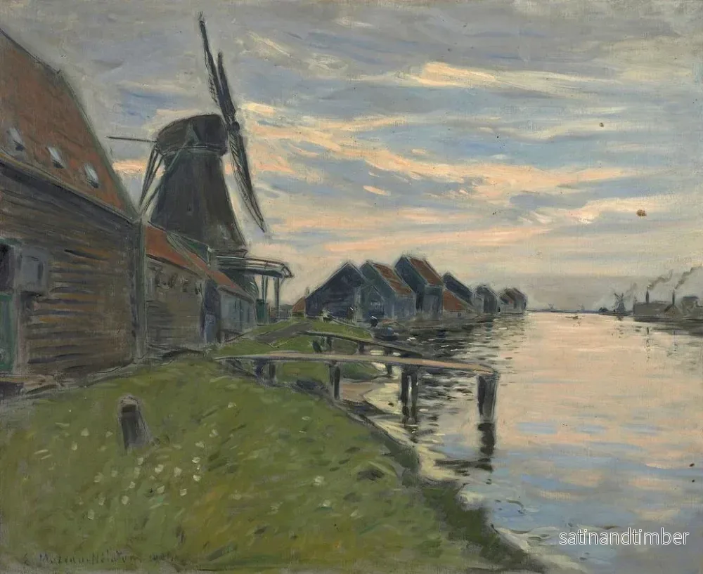 Reproduktion av målningen Canal i Holland - Etienne Moreau-Nélaton - Bild 2