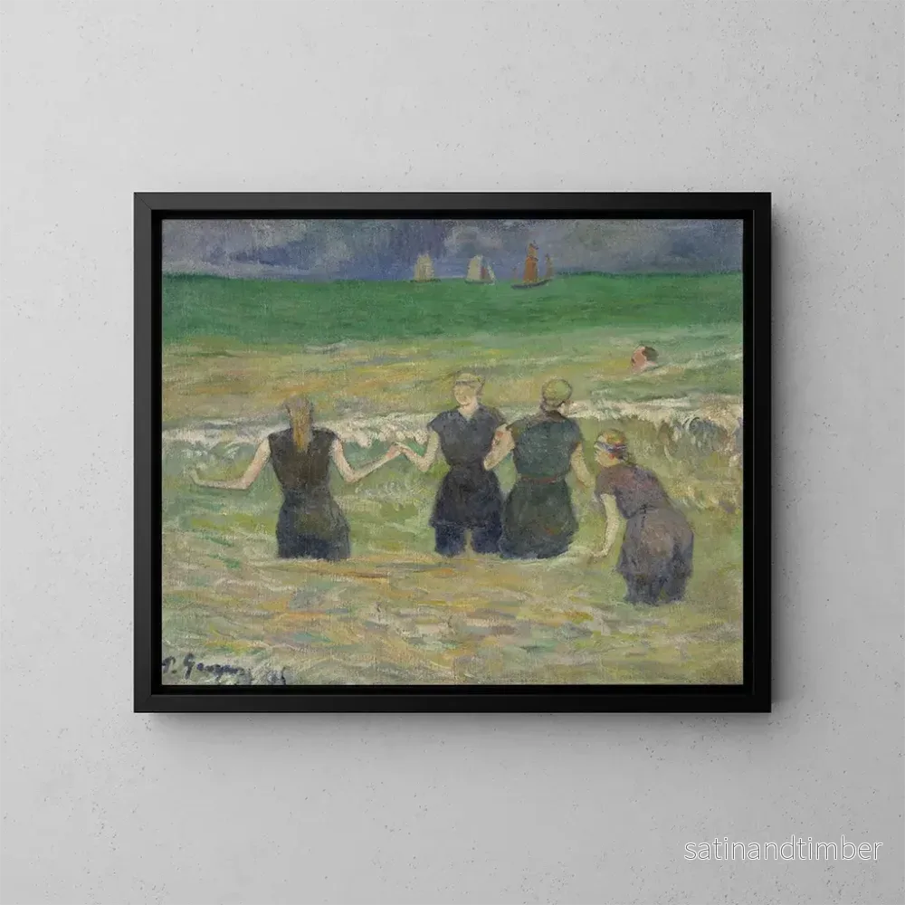 Reproduktion av målningen av kvinnor som badar - Paul Gauguin