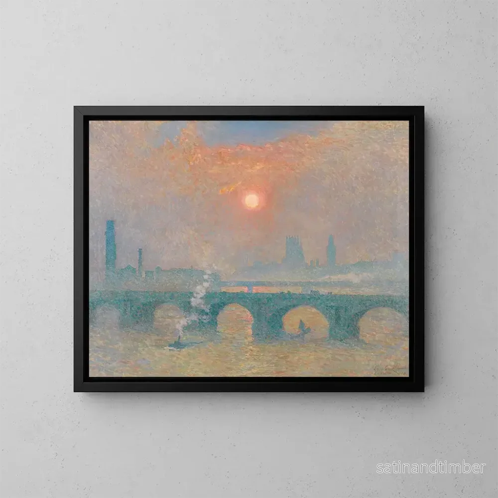Reproduktion av målningen Pont de Waterloo, London - Émile Claus