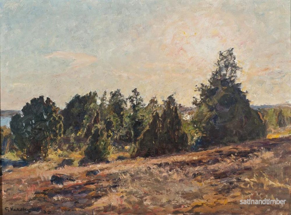 Reproduktion av målningen Vers le soir dans l'archipel de Tjust - Gottfrid Kallstenius - Bild 2
