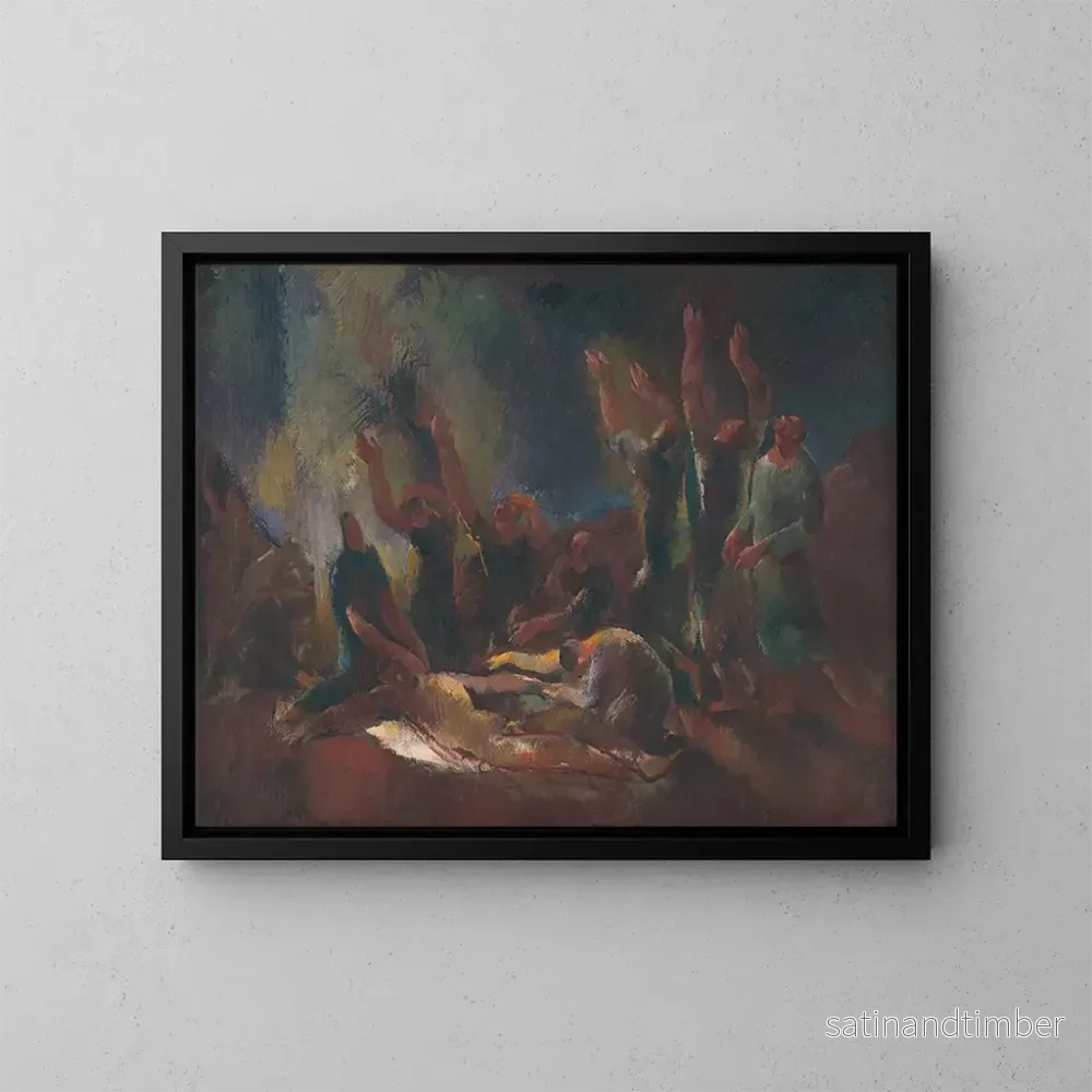 Reproduktion av målningen Smanie - Vilmos Aba-Novák